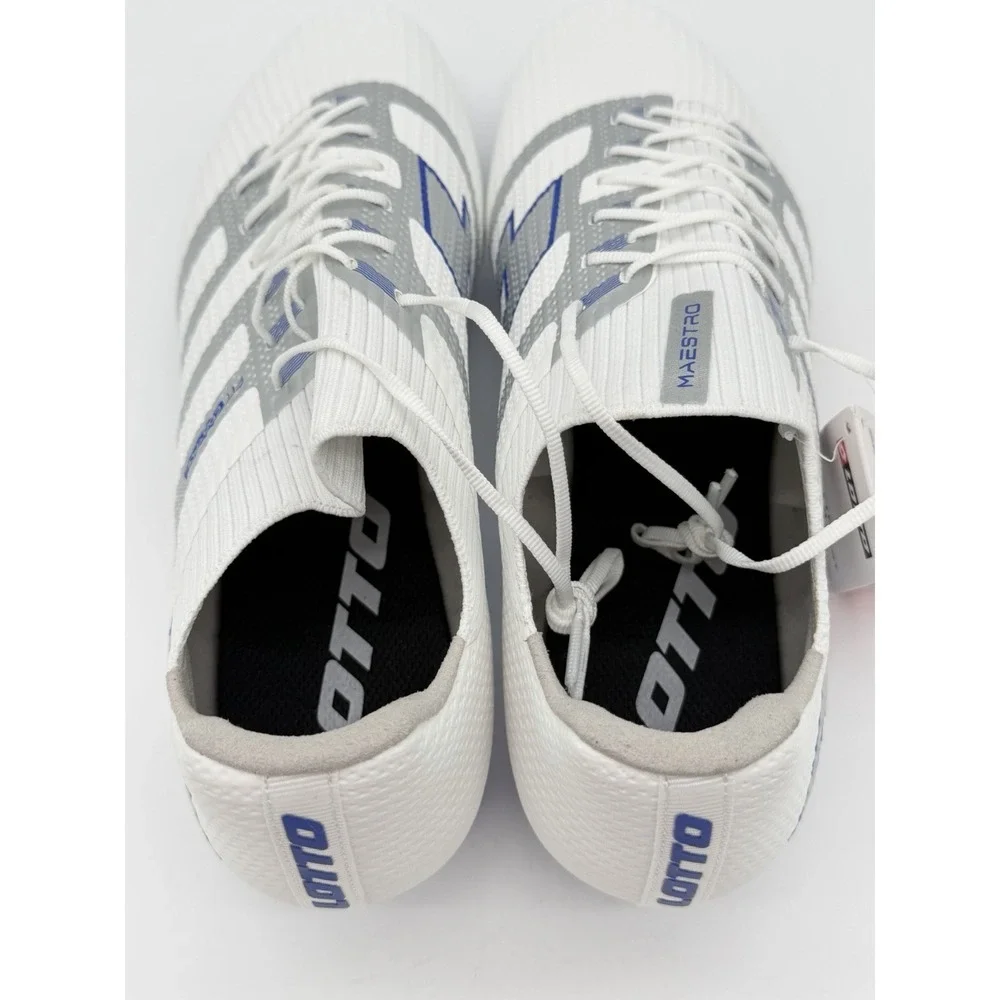 *Affordable!* Mens Size 11 - Lotto Maestro FG Soccer Cleats White Blue CE176
